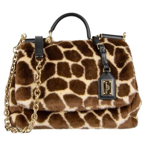 dolce gabbana giraffe print handbag|dolce and gabbana handbags.